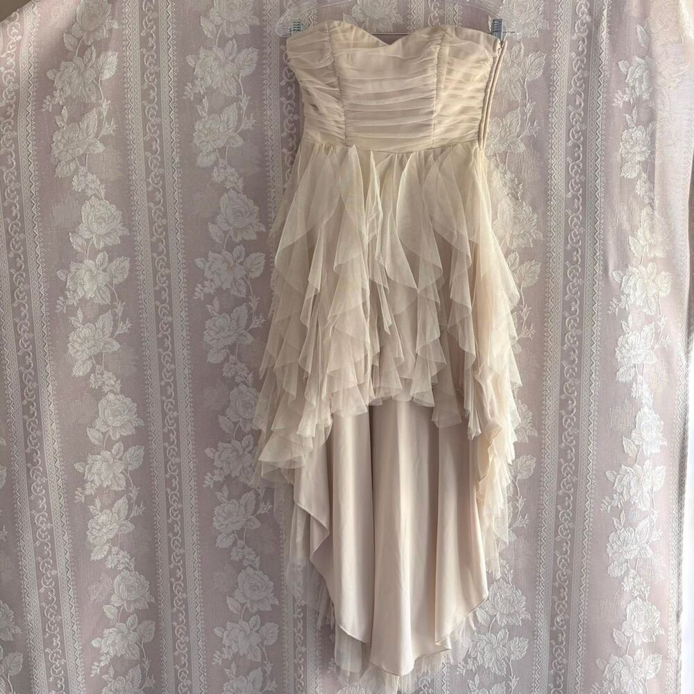 Teeze Me Women's Cream Formal Dress
